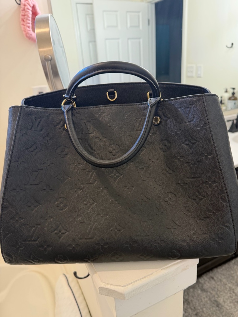 Louis Vuitton Black Montaigne GM